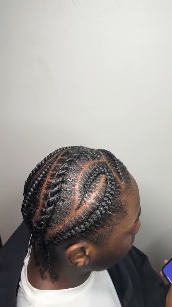 Vidéo Cornrows motif chez by magique hairr