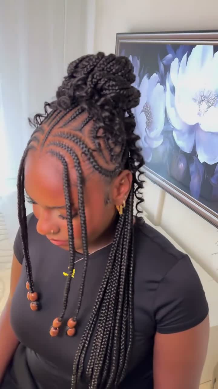Vidéo Nattes Knotless chez G L O R Y COIFFURE