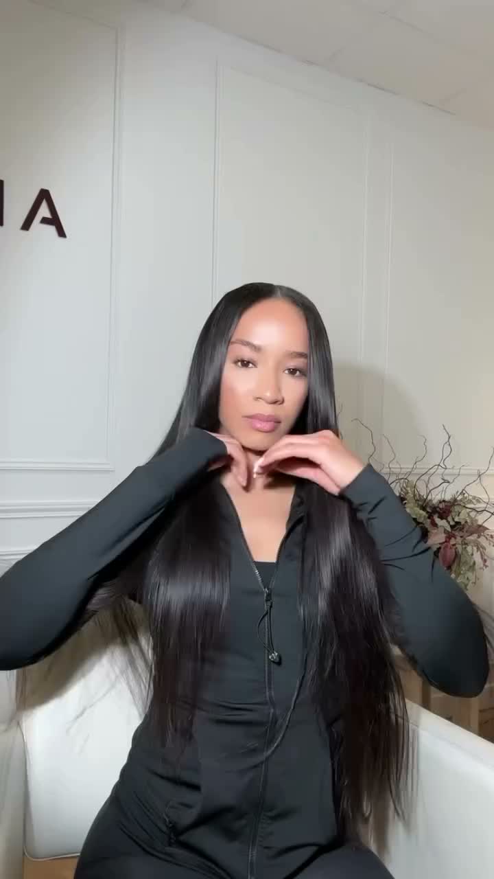 Vidéo Pose de lace frontal Simple chez Aliyah hair