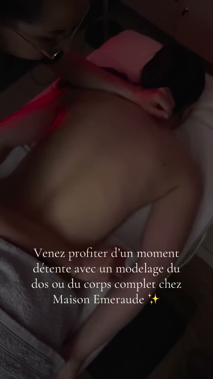 Vidéo Modelage californien 1 heure chez Maison Emeraude