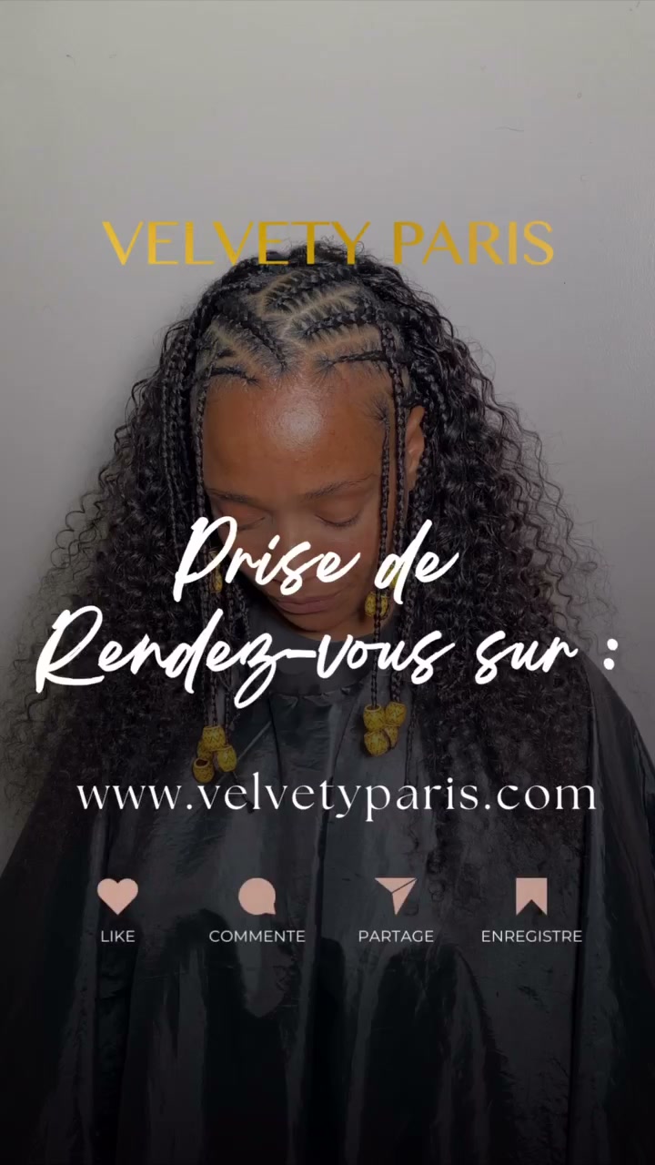 Vidéo Fullani braids chez Velvety Paris