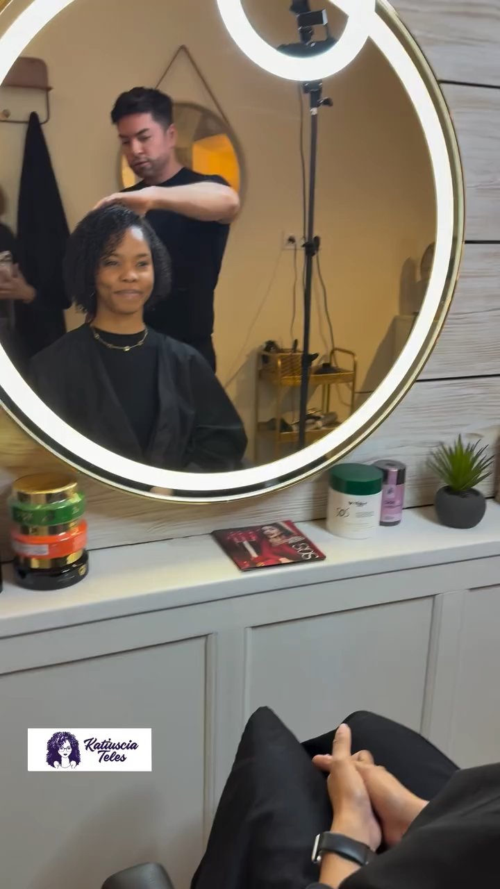 Vidéo Lissage cheveux court chez Adn du lissage🌟