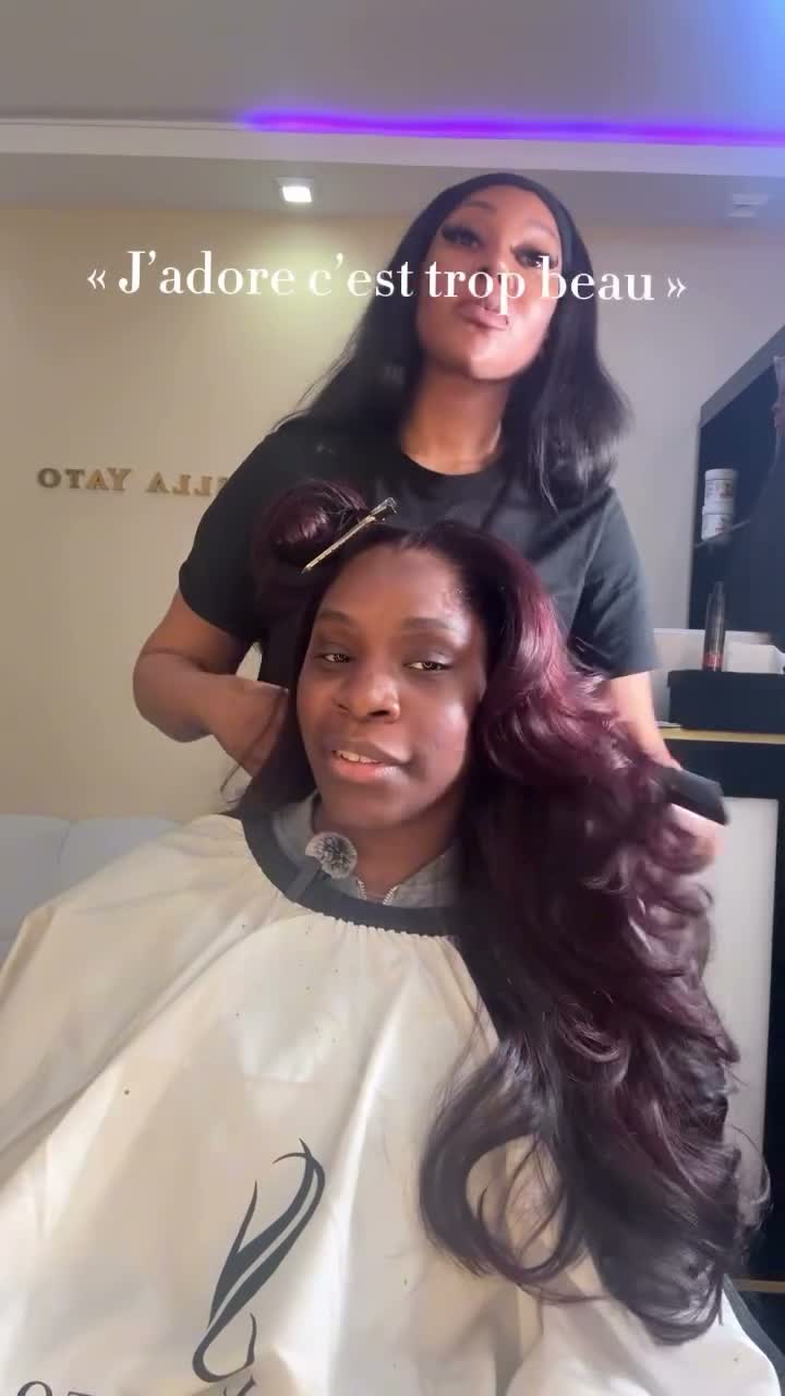 Vidéo Pose Perruque Closure/Frontale/360 chez Stella Yato Salon
