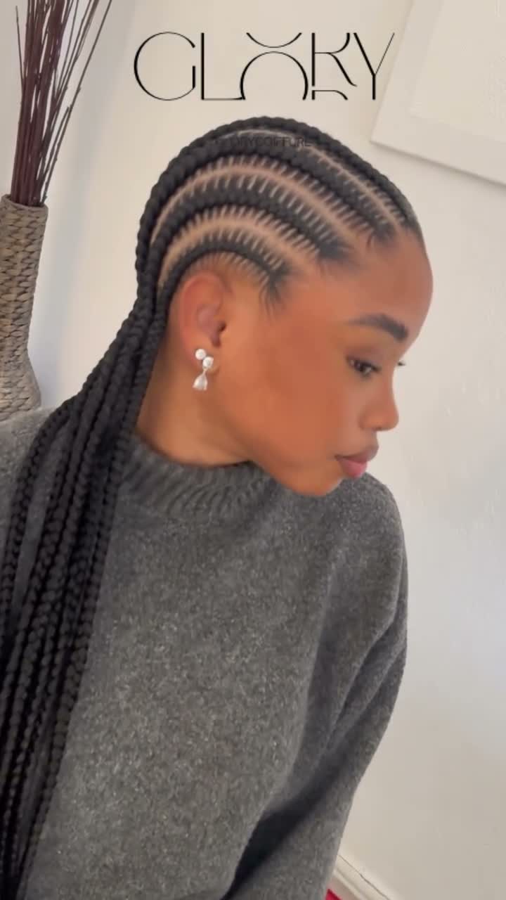 Vidéo Cornrows / Tresses plaquées chez G L O R Y COIFFURE