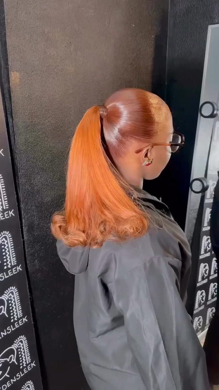 Vidéo Braid ponytail sans raie chez Edensleek