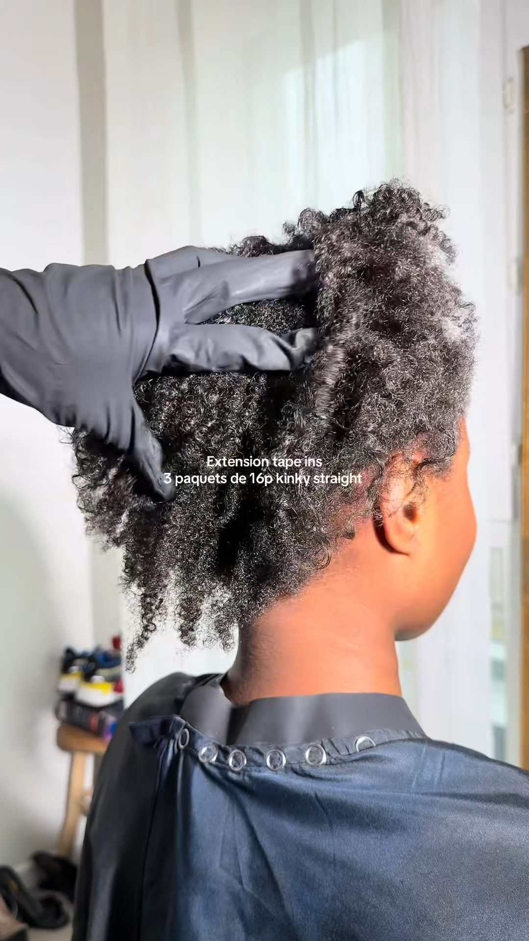 Vidéo Lissage tanin X pose d'extension tape ins chez Amivhair