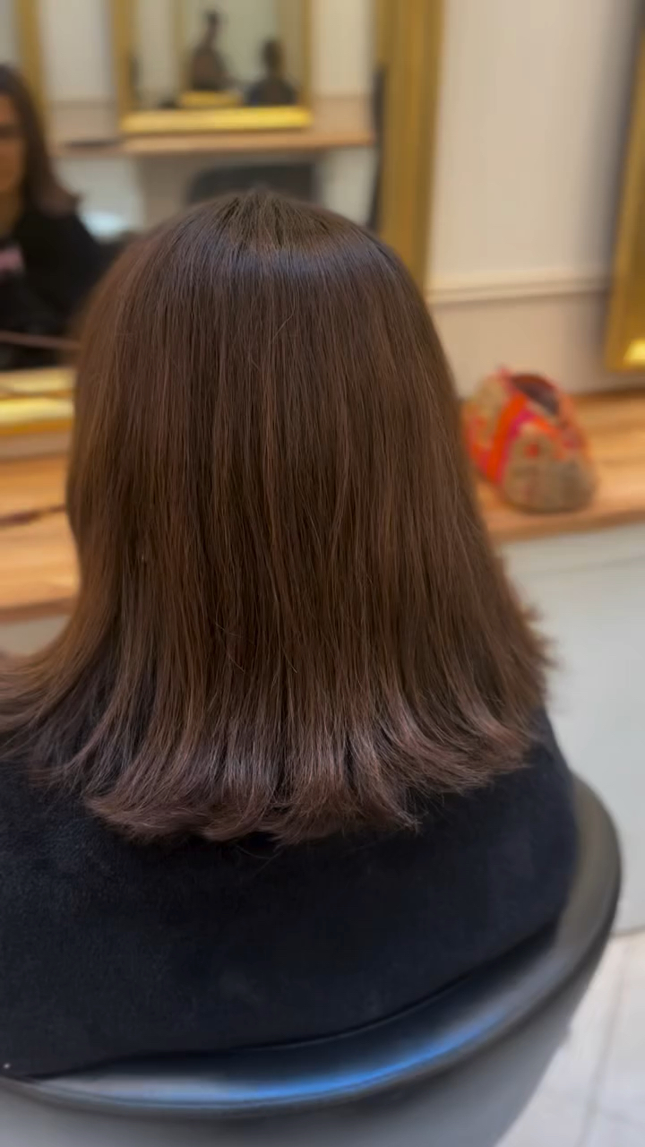 Vidéo Coloration tête entière + brushing / séchage chez Ophelyat Coiffure coloriste