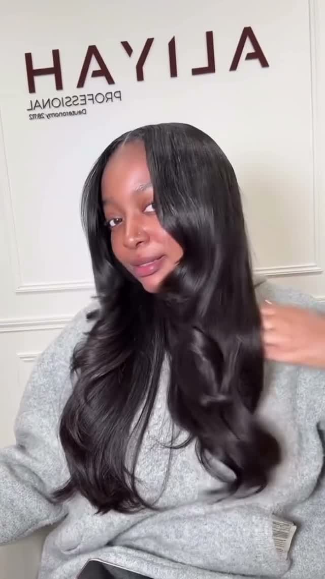 Vidéo Tissage ouvert chez Aliyah hair